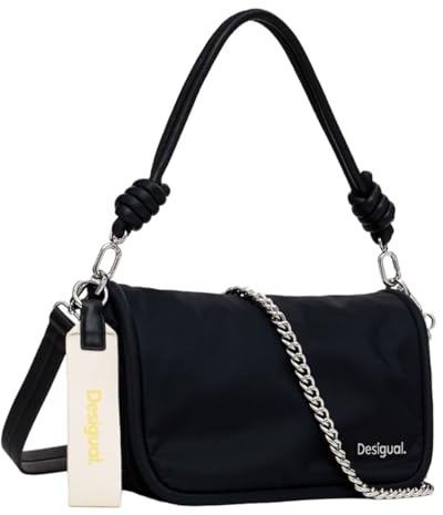 Desigual Umhängetasche Schultertasche Priori Gales Maxi Crossbody Bag Black schwarz