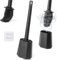 Silicone toilet Brush GIOVARA Deep Cleaner Silicone Toilet Brush, Toilet Brushes with Flexible Bristles, Toilet Brush with Holder Wall Mounting, for Bathroom, Base Flooring/Wall Mounted