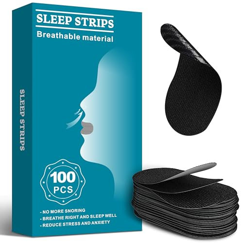 Mouth Tape for Sleeping (100 Pièces), Pansements Buccaux Anti-ronflement, Améliore Le Sommeil Et La Respiration, Convient Aux Hommes Et Aux Femmes