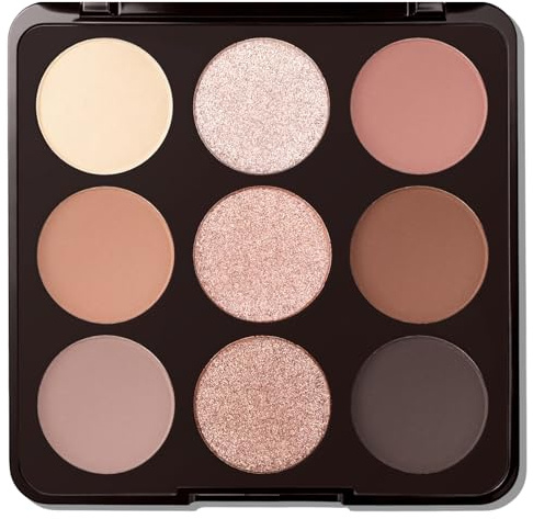 Erinde Palette Ombretti Nude 9 Colori, Palette Trucco Occhi Toni Marroni Caldi e Neutri, Ombretto Occhi Altamente Pigmentati, Opachi e Shimmer a Lunga Durata, per un Look Naturale Quotidiano