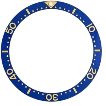 ROUHO 38mm Cerámica Bisel Reloj, Inserto Bisel Plano Repuesto, Anillo Reloj Pulido Incrustación Frontal Componente 31.5mm para Seiko SKX007-A9