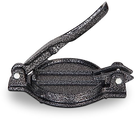Alpine Cuisine Cast Iron Gordita Press 5 Inch, Durable Gordita Maker Suitable For Flour, Chapattis, Roti & Corn Press, Comfortable & Lightweight, Easy To Clean & Use