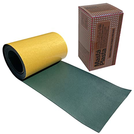 MastaPlasta Original Self-Adhesive Leather Repair Patch - Green 150 x 10 cm (60 x 4in). Your Quick and Easy All-in-One Upholstery-Quality Leather Repair Kit for Sofas, Car Seats, Bags & DIY