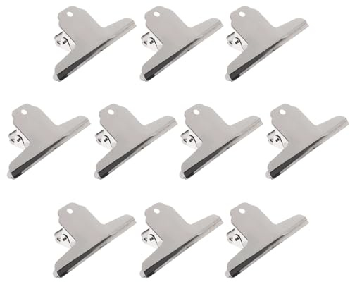 Qualsen Bulldog clips medium pärmklämmor 75 mm bulldog klämmor stora bulldog klämmor stationära klämmor tjurklämmor pappersklämmor bulldog klämmor metallklämmor för etiketter bilder dokument foton