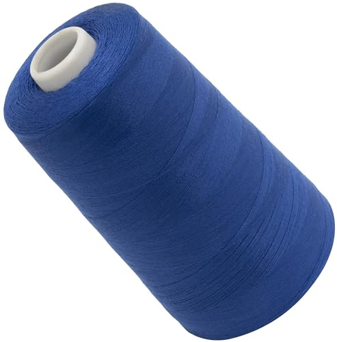 AERZETIX - C72671 sytrådspole 120 (40/2) 4 000 m - polyester - djupblå färg - skräddarsy sy rep rep lädervaror