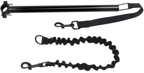 BESPORTBLE Correa para Perros para Bicicletas Correa Retráctil Resistente y Cómoda de Tela Oxford y Aleación para Perros Pequeños y Medianos Adecuado para Jogging