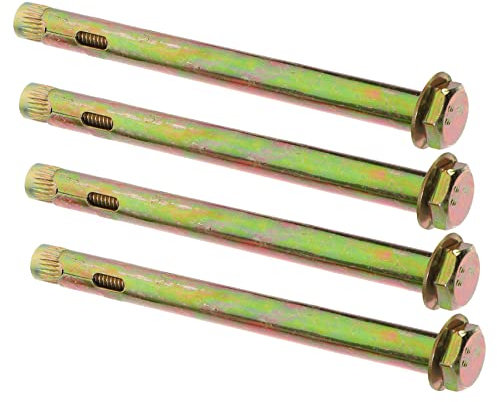 jojofuny 4piezas Anclaje De Concreto Acero Carbono Tornillos De Anclaje Resistente Para Fijación De Mampostería y Estructuras Pesadas