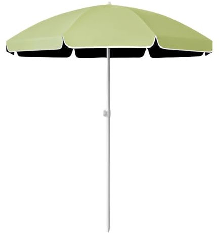 ZIHQRgE Ombrellone da Giardino da 220 cm Ombrellone da Esterno con 8 Stecche, Altezza Regolabile, Ombrellone per Cortile, Campeggio, Prato(Green,260cm/8.5ft)