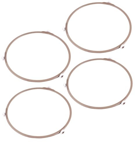SOLUSTRE 4pcs Microwave Oven Glass Turntable Plate Support Tray Wheel Ring Replacement for Old Turntable