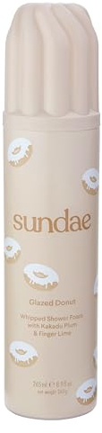 sundae Whipped Shower Foam Glazed Donut Foaming Body Wash 8.9 fl oz.