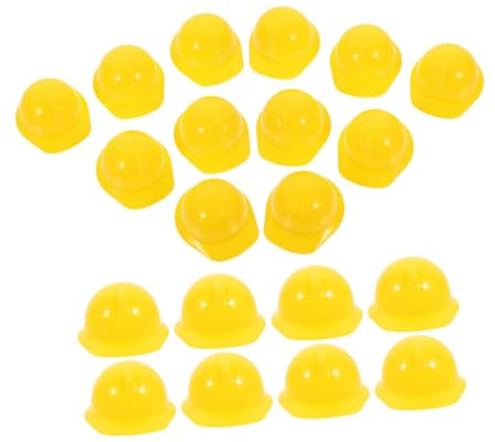 FRCOLOR 60pièces Mini Casques De Sécurité Miniatures Accessoires De Décoration pour Poupées Bouchons De Bouteille pour Fêtes Et Animaux Domestiques