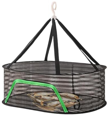 Rejilla De Secado De Malla - Red Plegable Colgante | Malla Ligera Portátil, Bandeja Deshidratadora Plegable Ventilada para Aperitivos, Verduras, Carne Otros Alimentos.