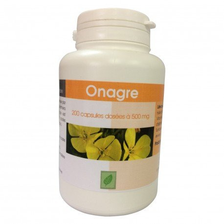 France Herboristerie Huile ONAGRE 200 Capsules dosées à 500mg