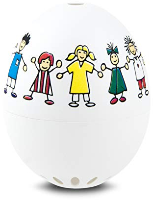 Kinder PiepEi - Singende Eieruhr zum Mitkochen - Eierkocher für 3 Härtegrade - Spielt Pippi Langstrumpf - Lustiges Kochei - Musik Eggtimer - Brainstream
