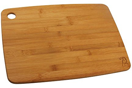 FACKELMANN Tabla de cortar cocina madera de bambú pequeña para picar verduras, trocear y filetear carne o pescado, 38x29cm, 1ud.