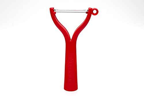 TUPPERWARE 30930 Économe, éplucheur universel rouge - D119 - lame plate, lame à dents