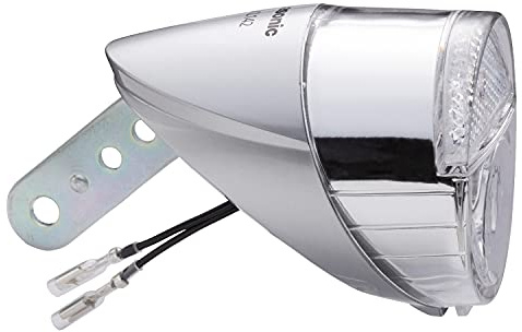 Panasonic NSKL142-S LED Hub Dynamo Dedicated Light, Compatible with 1-Wire and 2-Wire Hub Dynamo, Dual-Use Model, Silver
