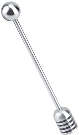 Hyuduo Spiral Honey Dipper Drizzler Rührlöffel Edelstahl Rührstab Werkzeug Honey Stick Löffel für Honey Pot Jar Container Dispense