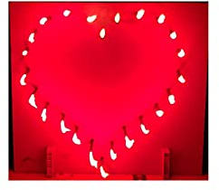 Salilio Brennendes Herz - Feuerwerk Hochzeit, Geburtstagsgeschenk für Mama Freundin, Hochzeitsgeschenk, Muttertagsgeschenk, Valentinstagsgeschenk, zum Heiratsantrag