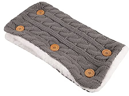 Ruiqas Kinderwagen Hand Muff Winddicht Schnee-Gestrickte Handschuhe für Eltern Und Pflegepersonal