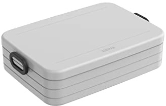 Mepal Take a Break Large - Scatola porta-pranzo in edizione limitata da 1500 ml, con divisorio, per preparazione anticipata pasti, lavabile in lavastoviglie, in polipropilene, grigio (Cool Grey)