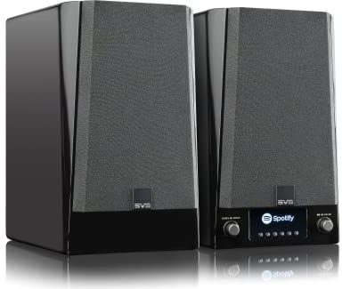 SVS Prime Wireless Pro Powered Speaker System with Chromecast and Airplay 2 - Pair (Piano Gloss Black)