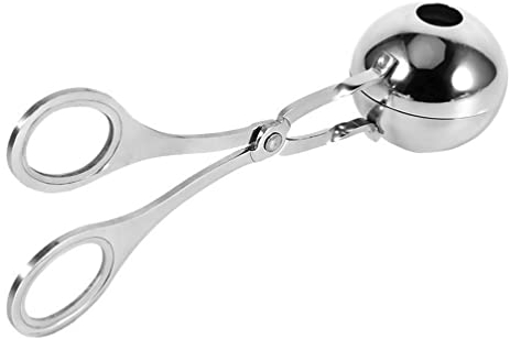 Kichvoe Meat Baller Scoop Fleischbällchen Maker Zange Edelstahl Plätzchenteiglöffel Eiszange Cake Pop Maker Reisbällchen Formen Melone Baller Scoop Eisportionierer Für Obstwurstteig