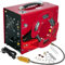 TUXING 4500Psi Pcp Air Compressor, Built-in Converter/Water-Oil Filter, Auto Stop, Oil/Water Free, Unique Vertical+Wire Spool Portable Design, 220V AC or 12V Car Battery for Paintball/Scuba Tank