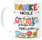 Tassenliebling® Erzieherin Tasse 1-25 Kinder personalisiert - Danke dass du uns beim Wachsen geholfen hast - Abschiedsgeschenk Kindergarten Tagesmutter Kita Erzieher Geschenk