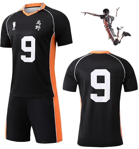 Sternstunde Karasuno Uniform Shouyou Hinata Halloween Cosplay Haikyuu Anime Disfraz, No.9, XL