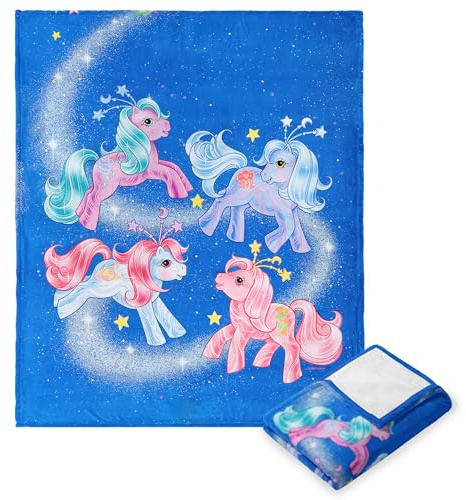 Northwest Hasbro My Little Pony, Retro Space Ponies, Silk Touch Throw Blanket, 40 x 50 Inches