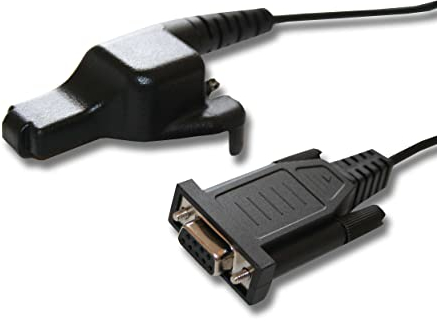 vhbw Programmierkabel RS-232 kompatibel mit Motorola Astro, FuG-10b, FuG-11b, FuG-13B, GP1200, GP900, HT1000 Funkgerät - Seriell Adapter, Schwarz