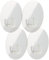 EXEHook Wandhaken Saugnapf/Selbstklebend für Küche, Bad, Caravan transparent (4Kg S rund 4er Set)