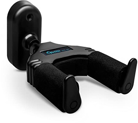 GUITTO Guitar Wall Mount Hanger, Guitar Stand Auto Gravity Lock Guitar Holder Wall Hook for Bass Electric Acoustic Guitar Banjo and Mandolin GGS-08