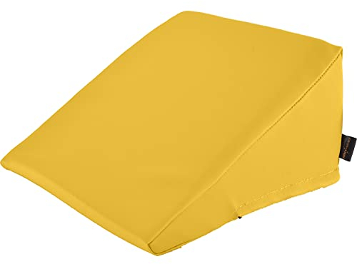 pader medi.tech Keilkissen 50x50x30/2 cm - Orthopädischer Lagerungskeil mit hochwertigem Kunstlederbezug I 05 Mais