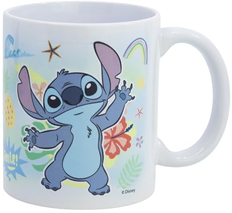 Taza de cerámica de sublimación de 325 ml en caja de Stitch