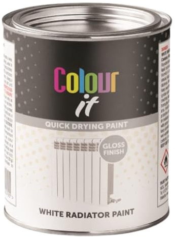 Inspired Essentials 300ml Non Drip Paint Tin Exterior Interior Hard Drying Performance Multi-Purpose Tin for Metal, Wood, Plastic, Walls with Perfect Finish (1, Radiator White Gloss)