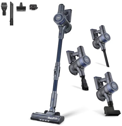 Tower T513015 VL50 Pro Performance 3-in-1 Cordless Vacuum Cleaner with Cyclonic Suction, 1L Capacity, Turbo Pet & Upholstery Brush, 22.2V, 150W, Purple