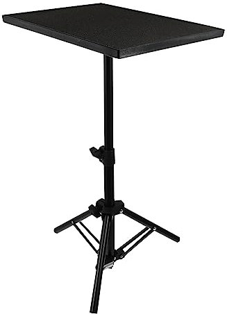 EXQUIMEUBLE Support De Projecteur Trépied Réglable Pliable avec Plateau Stable pour Bureau Ordinateur Portable Et Utilisation Maison Stand Portable Polyvalent pour Vidéoprojecteurs Et Supports