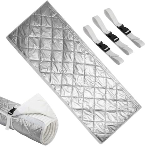 Housse de tuyau de climatisation | Manchon de tube d'aération | Housse de protection isolée et anti-poussière pour camping-car, dortoir, magasin, maison, sous-sol, appartement