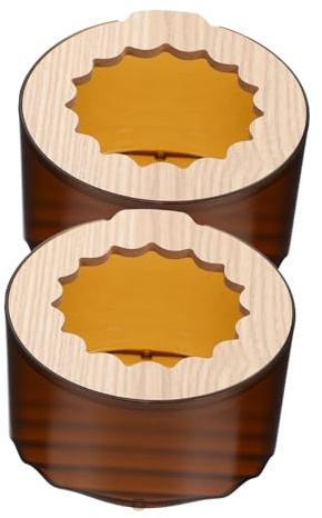 HOODANCOS 2pcs Small Animal Sand Bath Container for Hamsters Gerbils Mice Multipurpose Rodent Bathtub and Toilet Box for Dust Bathing and Cleaning in Cage