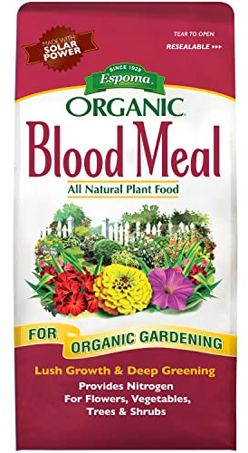 Espoma Organic Blood Meal Fertilizer 12-0-0 All-Natural Plant Food Source of Nitrogen for Organic Gardening. for Flowers, Vegetables, Trees & Shrubs. 3 lb. Bag