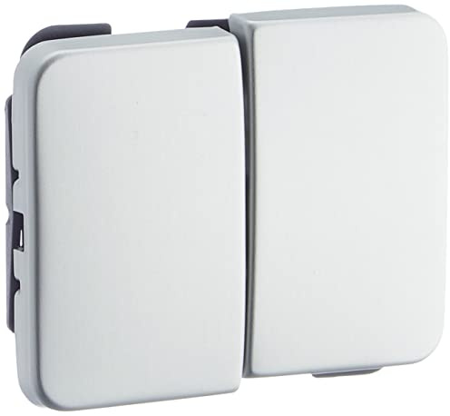 ABB 2CKA001751A Lichtschalterabdeckung Grau Metall 2 Ausbrüche