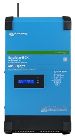 Victron Energy EasySolar-II GX 3000VA 24-Volt 230V Wechselrichter 70 Amp Batterie Ladegerät and Solar Ladegerät MPPT 250V 70 Amp
