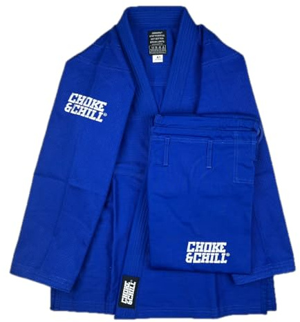 Choke&Chill BJJ Jiu Jitsu Einsteiger Anzug Gi - Blau (A4)