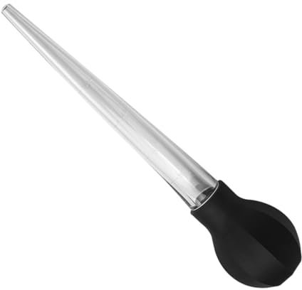 Toyvian Lot De 2 Injecteurs De Dinde en Silicone pour Marinade Barbecue Assaisonnement Sauce Repas Outil pour Dinde Barbecue Tube D'Injection De Viande Gel De Silice