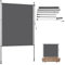 Eikuavons Klemmmarkise Balkon Markise 150x270cm | Vorgerolltes Klemm-System ohne Bohren | UV-beständige Vertikalmarkise mit Sichtschutz | Wetterfest für Balkon & Terrasse