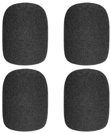 ZYOMVUN 4 Pezzi Filtro pop per Microfono, Riutilizzabile Antirumore Filtro pop, Protezione Mic Copertura Parabrezza Schiuma, per Microfono a Condensatore Biue Yetl, Yetl Pro - Nero