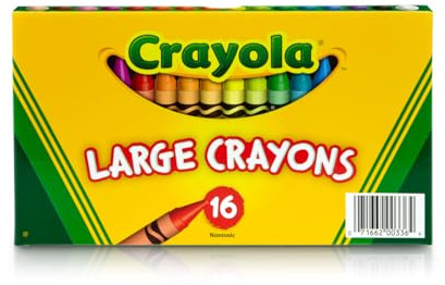 CRAYOLA Large Crayons, Classic Colors, 16 Count