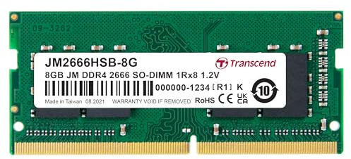 Transcend 8 GB JetRAM DDR4 2666Mhz SO-DIMM 1Rx8 CL19 1.2 V